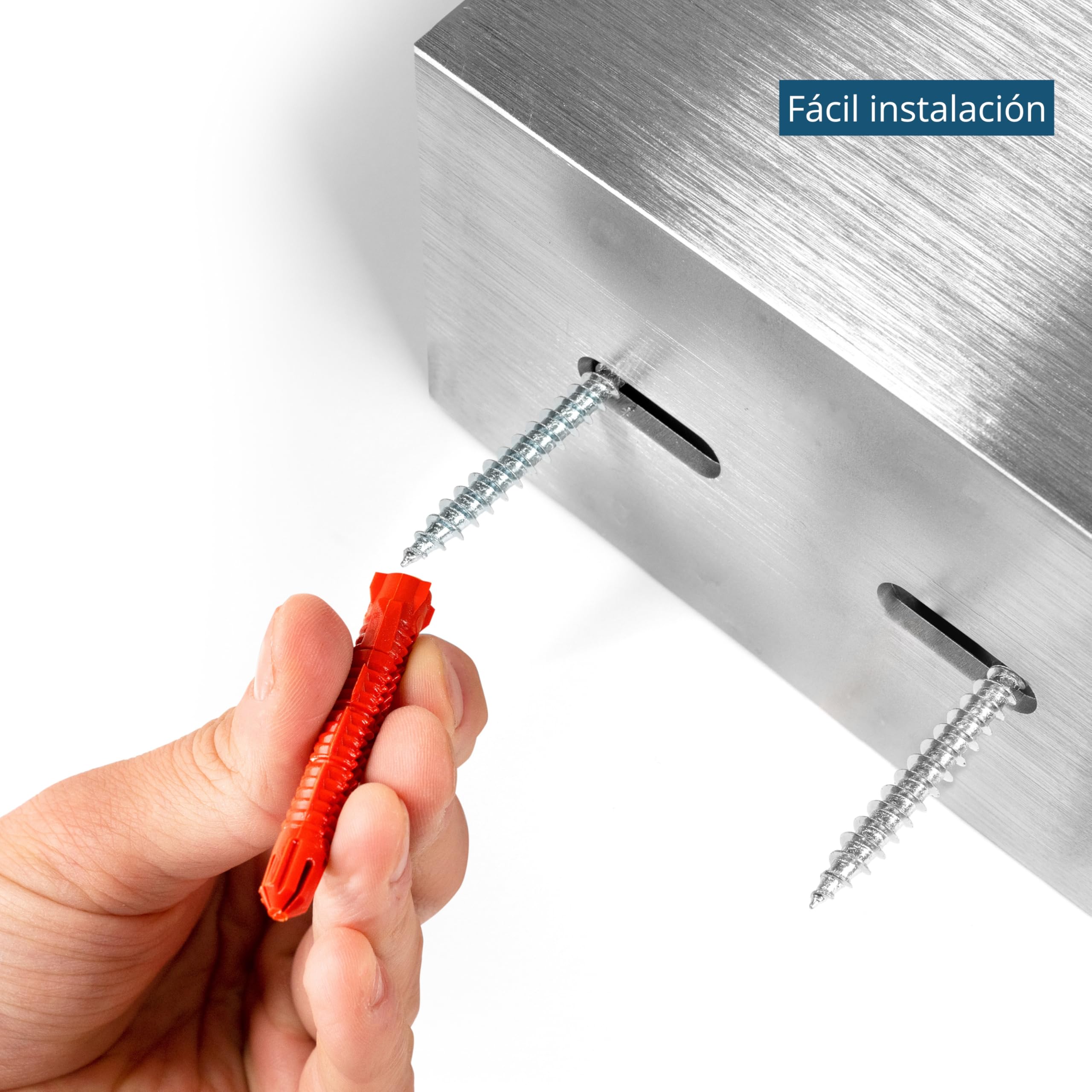 masunt Depósito de llaves 420 M Código | caja fuerte de alta calidad con cerradura de combinación | a prueba de rotura, para uso en exteriores (acero inoxidable V2A) Plata 120 (B) x 75 (T) x 60 (H) mm