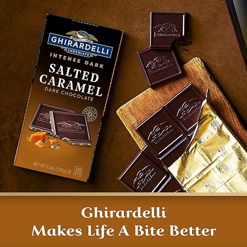 Miniatura 16 de GHIRARDELLI Barra de chocolate negro intenso, 72% cacao, regalos de chocolate para el día de San Valentín, barra de 3.5 onzas