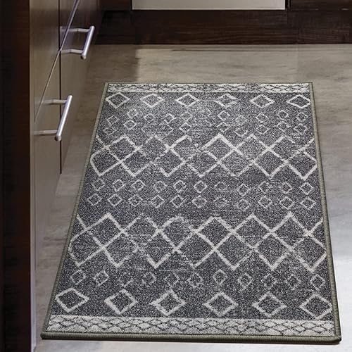 Miniatura 138 de Antep Rugs - Alfombras antideslizantes de 3 x 5 pies (antideslizante) con parte trasera de goma, de estilo antiguo, bohemio, marroquí y con pelo