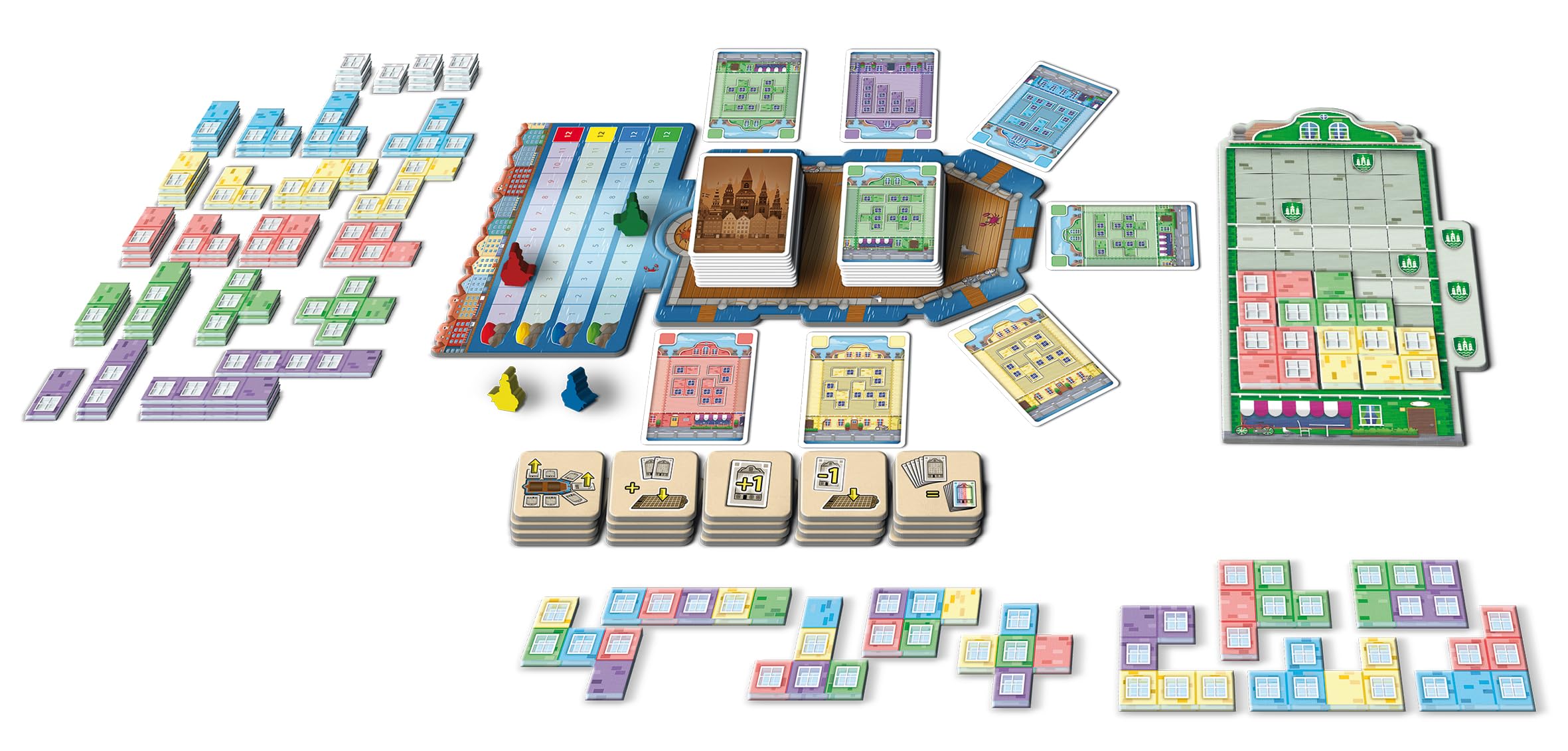 Queen Games 10843 Scandinavian Big Box | kolekcja gier planszowych: Copenhagen & Helsinki | gra strategiczna i rodzinna dla 2-5 osób
