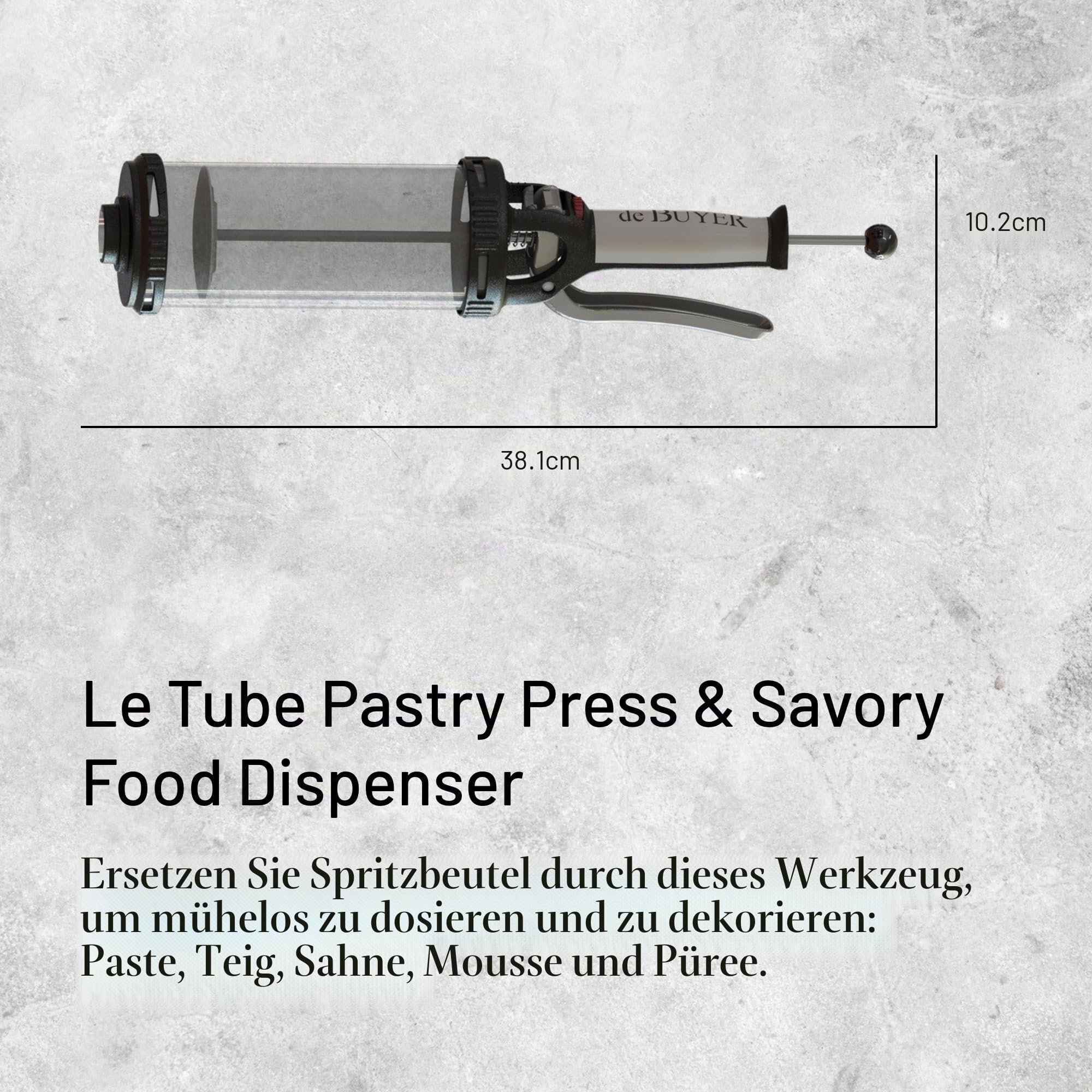 KÜCHENSPRITZE -LE TUBE - 0.75L, 27.9 x 20.1 x 10.9 cm, Grau