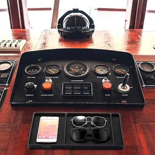 Miniatura 4 de Tapete extra grande para salpicadero de automóvil, antideslizante, compatible con todos los teléfonos inteligentes, almohadilla antideslizante para