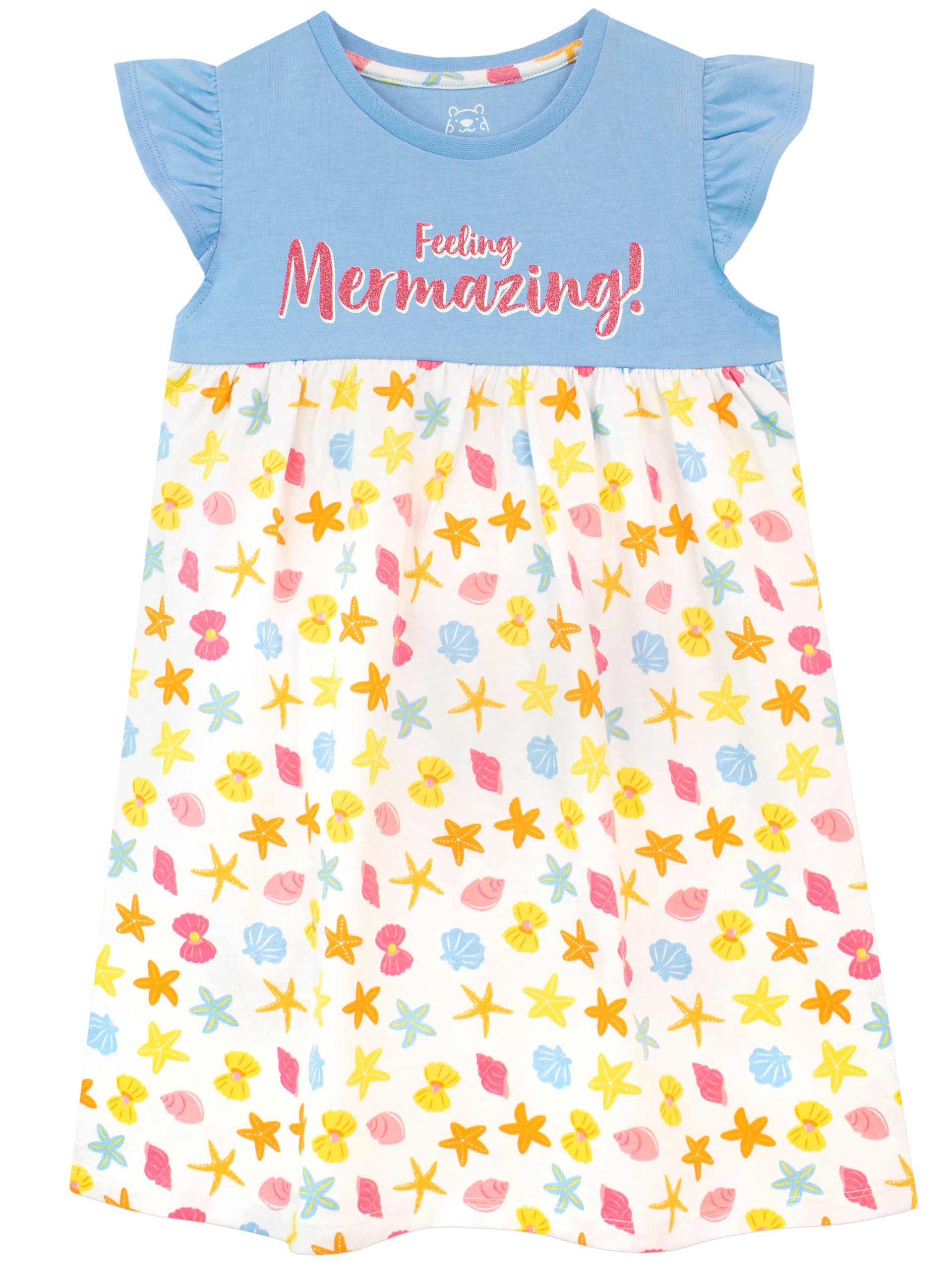 Harry Bear Girls Multicoloured Glitter Mermaid Dress Multicolour 5-6 Years