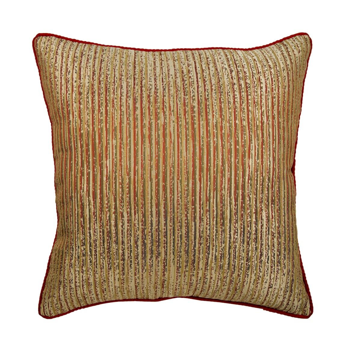 Dekoracyjny Złoto Opakowanie 2 szt, 55x55 cm Poszewka na poduszkę, Żakardowy jedwab Rzuć poszewką na poduszkę na sofę, W paski Nowoczesny - Toasted Coral Gold