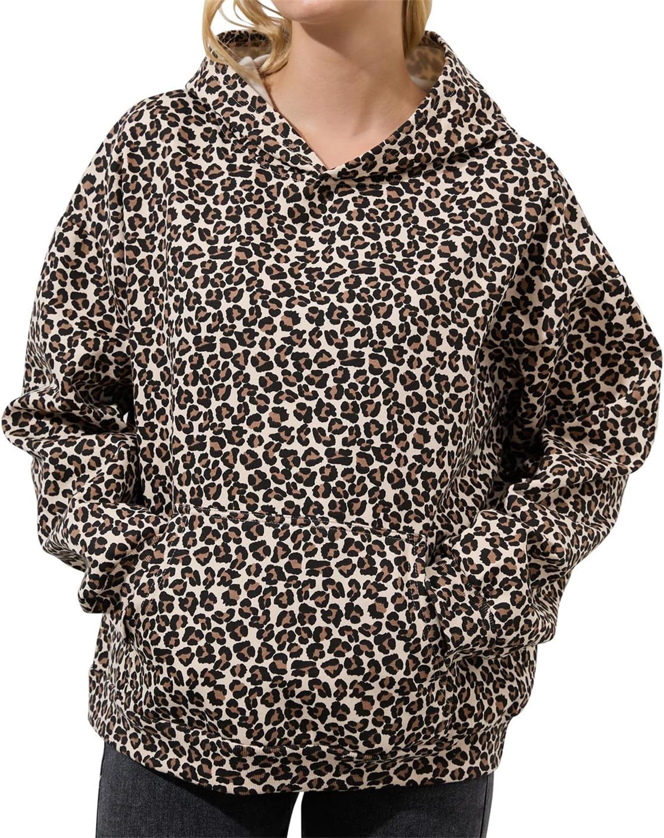 future icons animal print hoodie