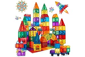 100-piece Magnetic Tiles for Children's Play