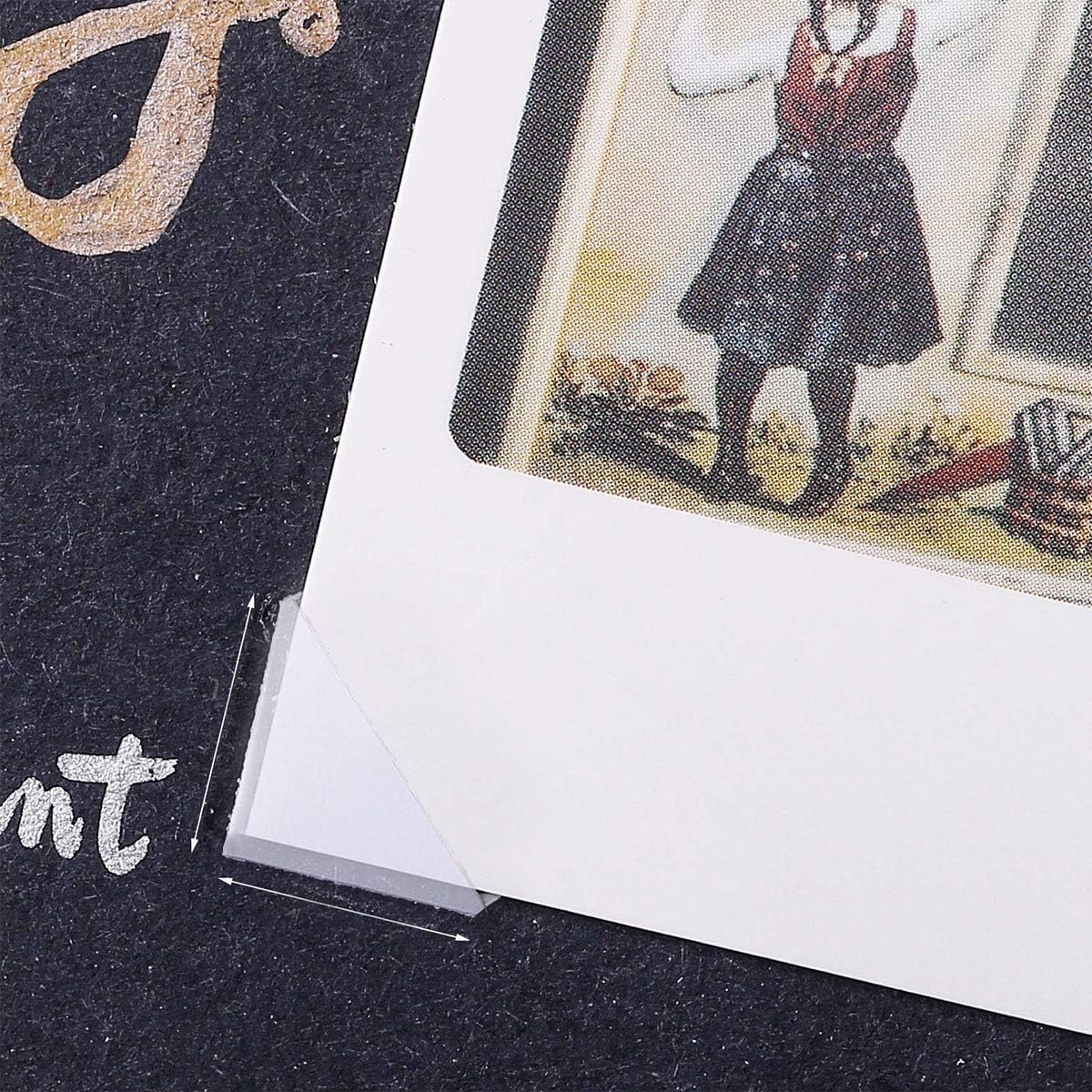 2040 adesivi per foto ad angolo, autoadesivi, trasparenti, per album fotografici e scrapbooking, fai da te, accessori per album fotografici