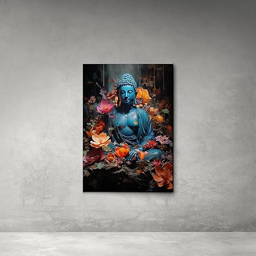 Vista 3 de Yoga Wall Decor, Yoga Wall Art, Buda Canvas Art, Buda Decor, Buda Canvas Print, Luxury Framed Wall Decor, Wall Art, Home Decor