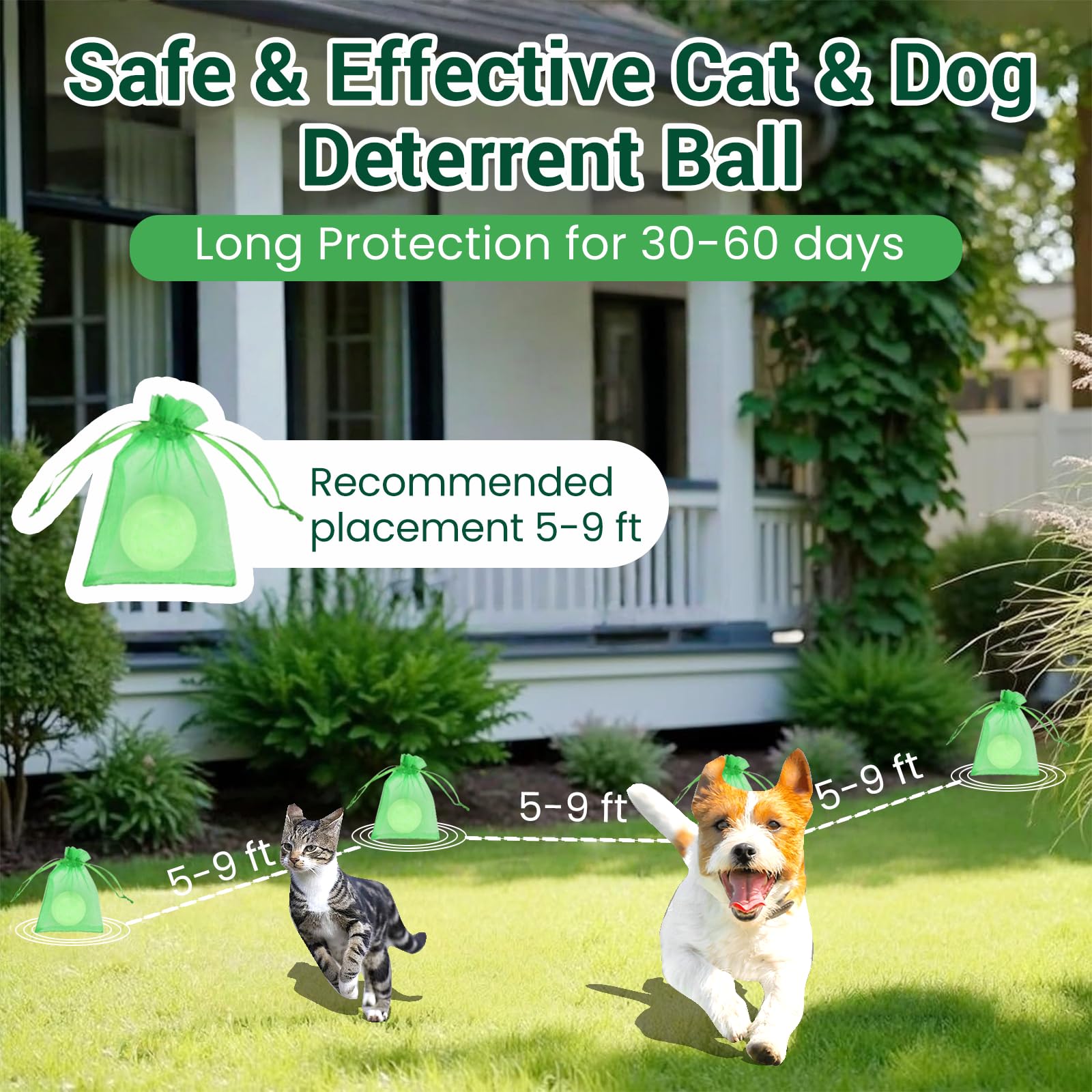 Fedulili 100% Natural Ingredients Cat Deterrent Ball 1 2