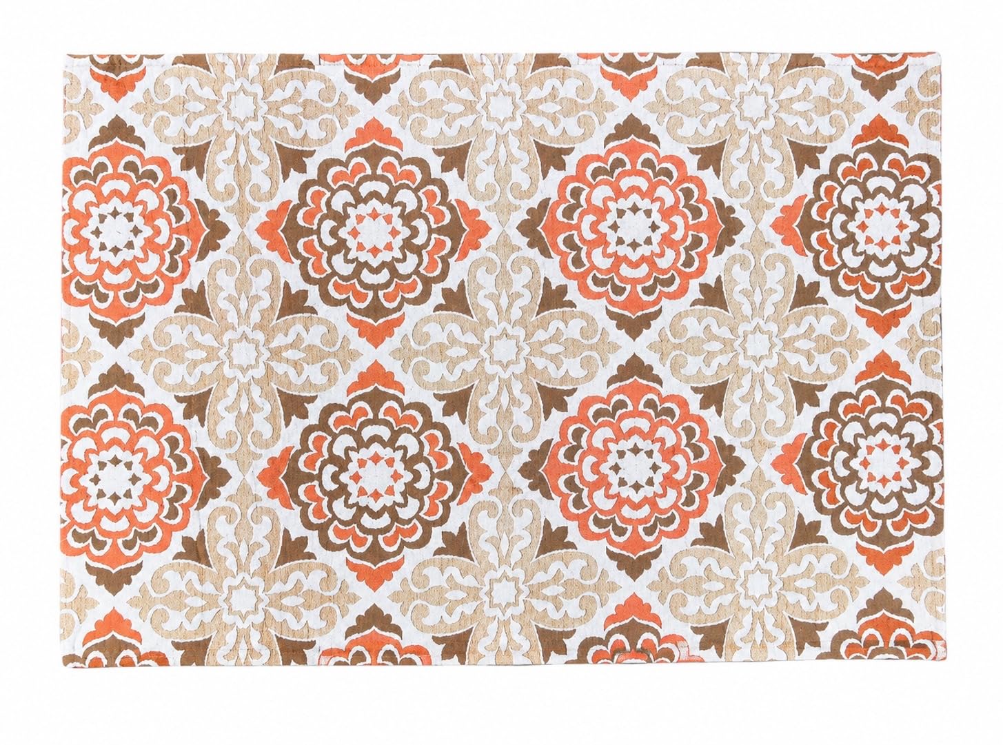 Premium Jacquard Woven Carpet | 4x6 Feet Floral Design Rug for Living Room, Bedroom-image-30