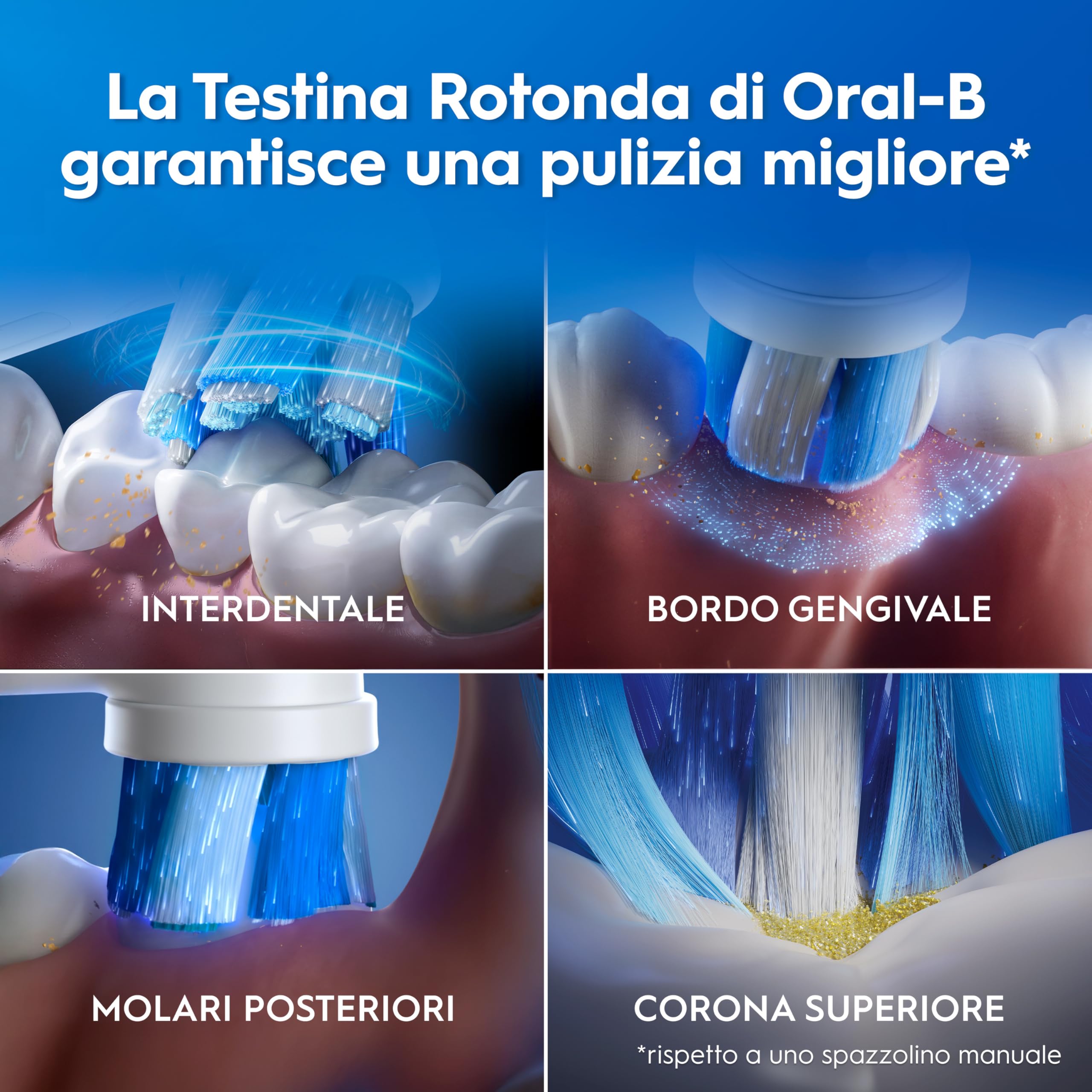 Oral-B Spazzolino Elettrico iO 2 Verde, 1 Testine Di Ricambio, Spazzolino Elettrico Ricaricabile, Pulizia Denti Efficace, Copri Testine, Sensore Di Pressione, Delicato Sulle Gengive, Custodia