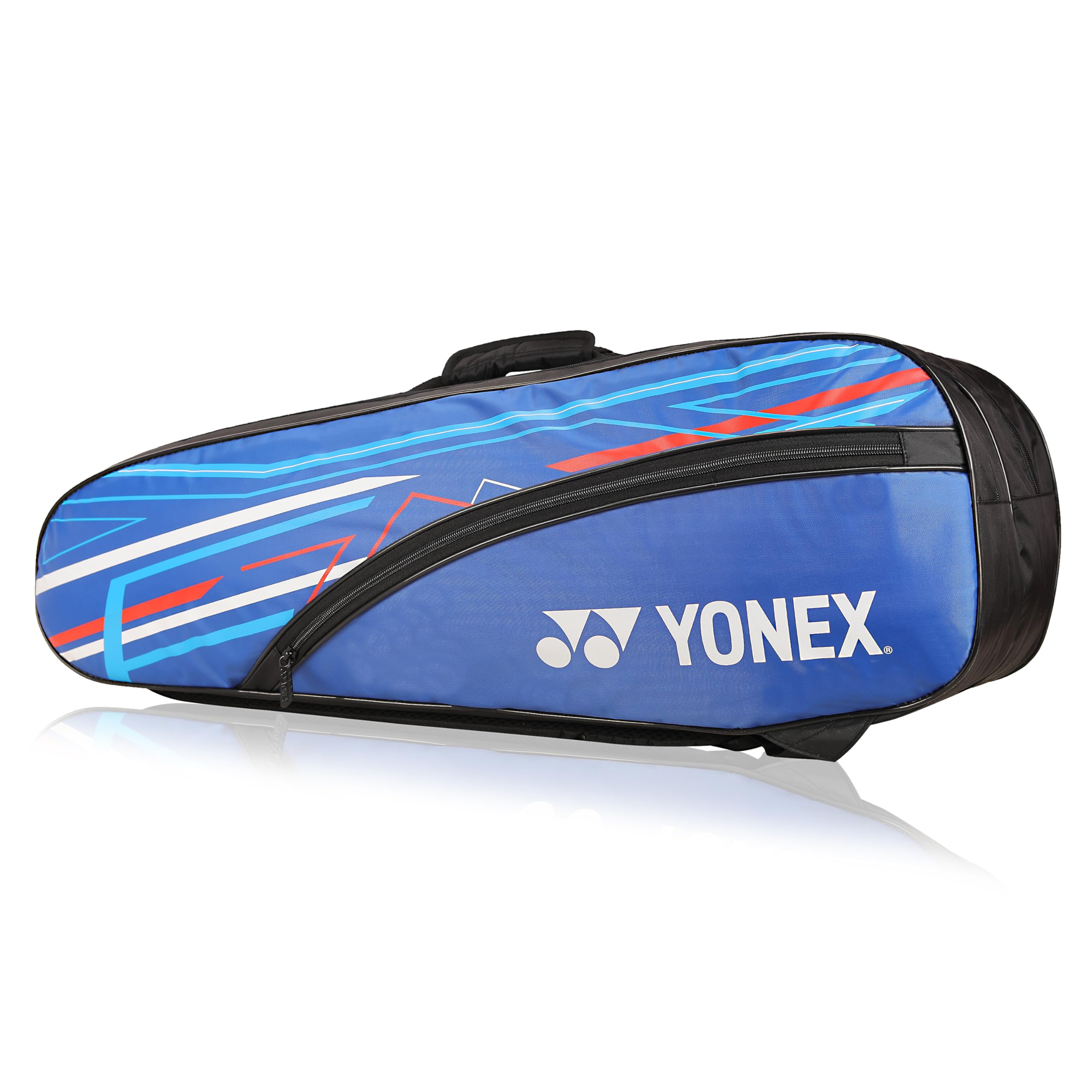 Yonex Élégant Sac de Badminton | Double Compartiment à Fermeture éclair pour Ranger 6 Raquettes et vêtements | Poche latérale | Sangles arrière | Compartiment pour Accessoires | Fabriqué en Inde