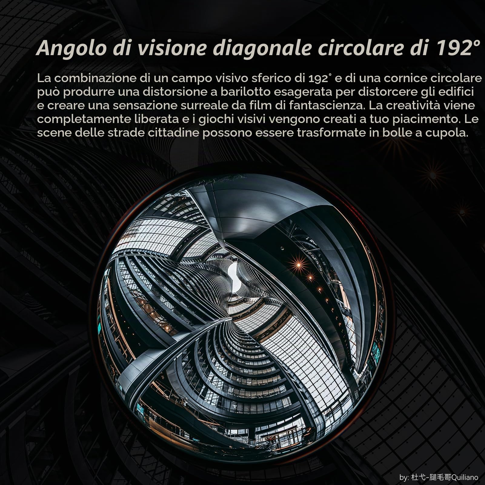 AstrHori 6,5 mm F2.0 APS-C 192° Ultra Wide Obiettivo Fisheye circolare Obiettivo a fuoco manuale per fotocamere mirrorless for Canon RF mount EOS EOS R50, R100,R7,R10