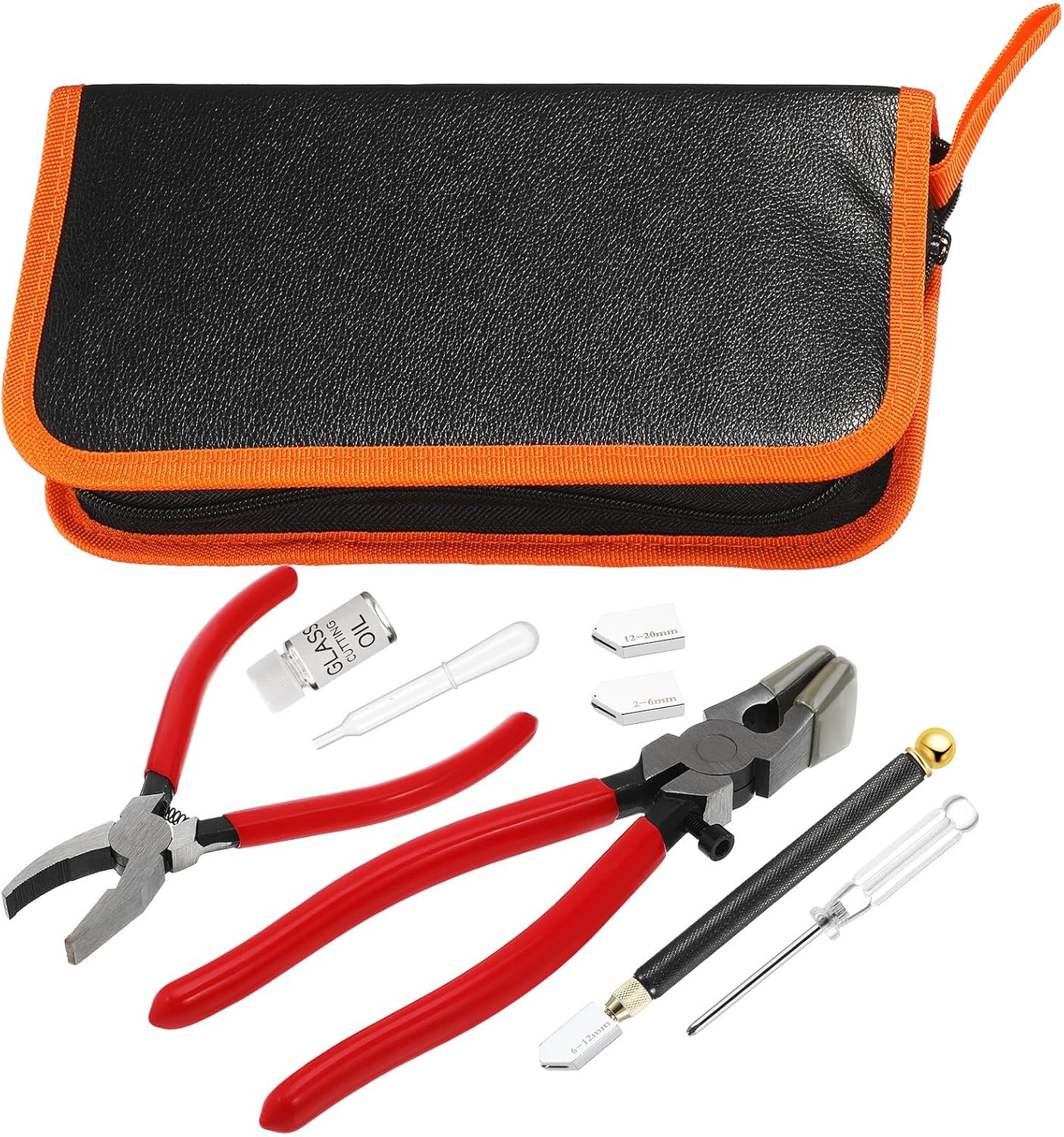 WESIEVYA Glass Cutting Tool Set with Roller Cutter and Manual Tile Cutter for Stained Glass and Mirrors for Beginners and Professionals in Arts Crafts