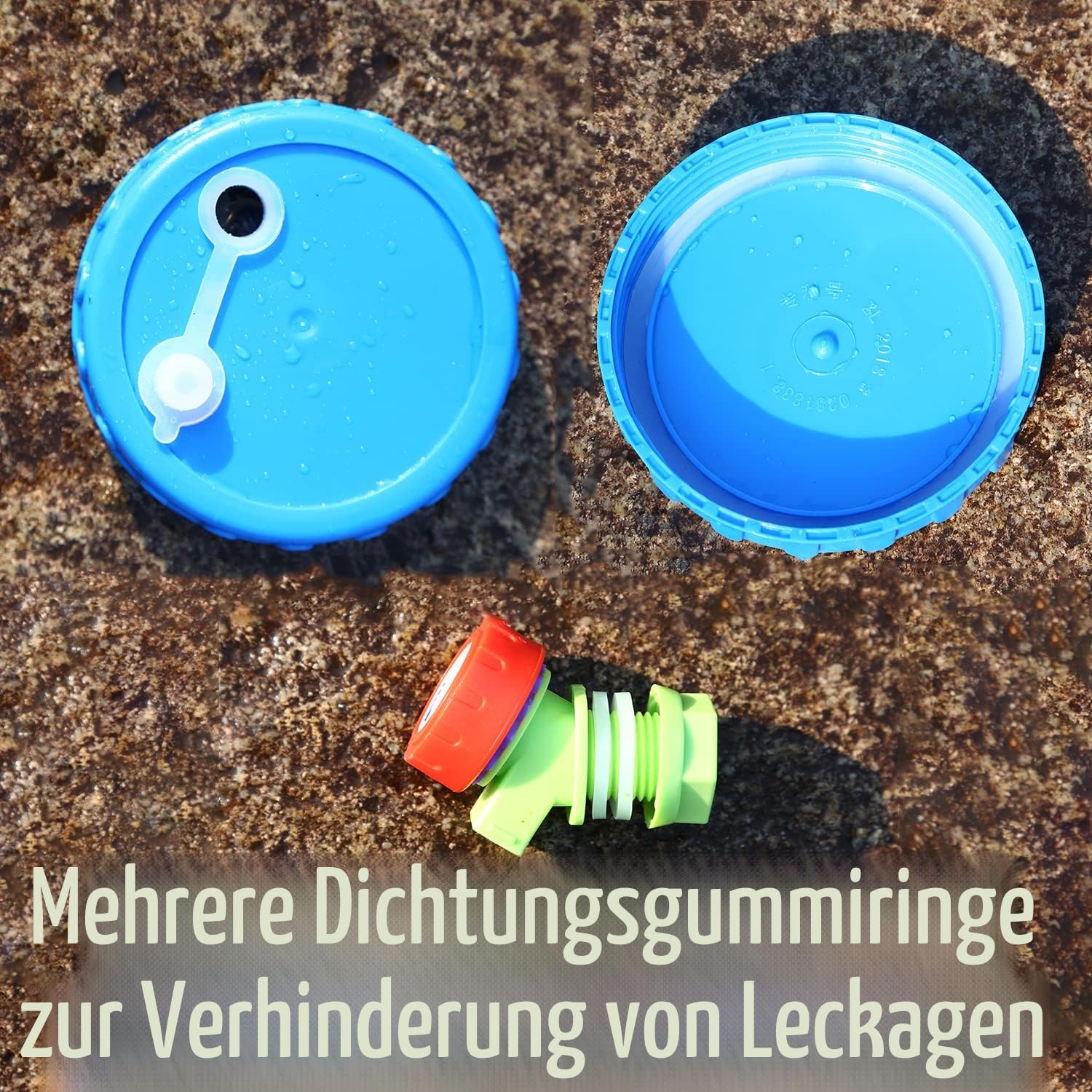 Wasserbehälter mit Hahn, 5-22L Kunststoff Wasserkanister, Camping Wasserkanister, Wasserbehälter für Küche, RV, Van, Camping, Schule, Krankenhaus, Outdoor, Garten