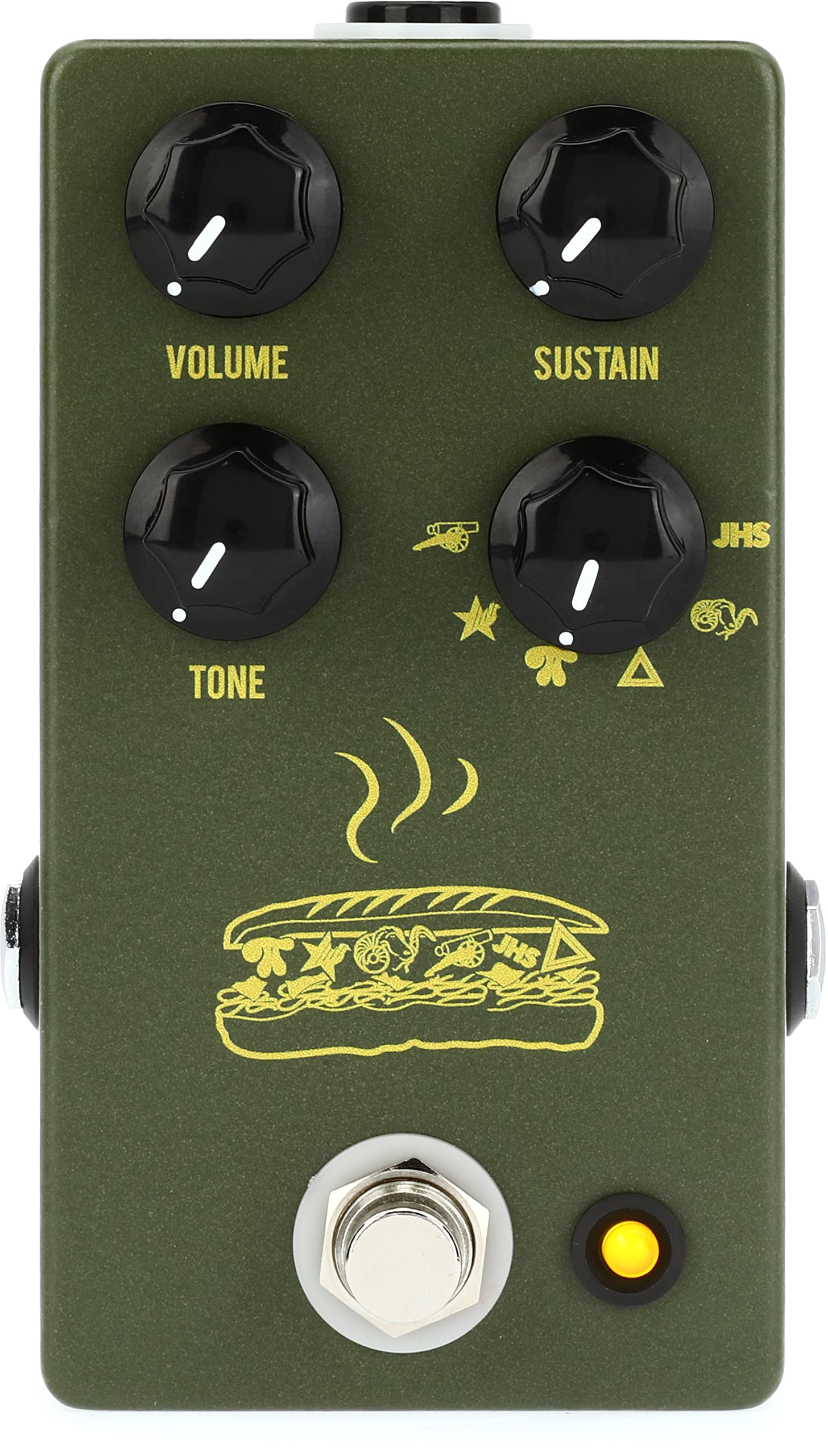 Amazon.com: JHS Muffuletta 6-way Fuzz Pedal with Patch Cables