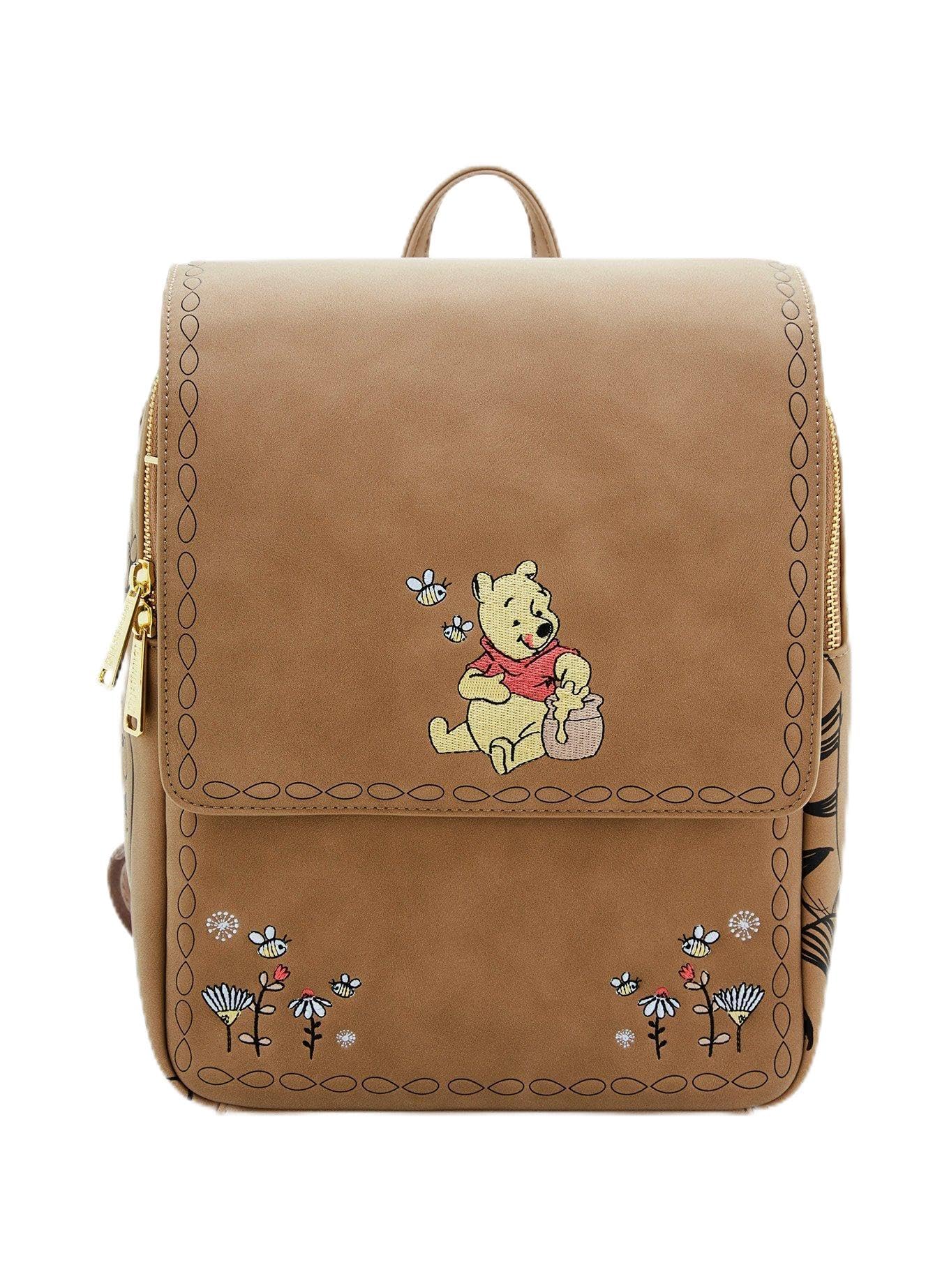 Loungefly Disney Winnie the Pooh Floral Brown Backpack — BoxLunch Exclusive MULTI NONE