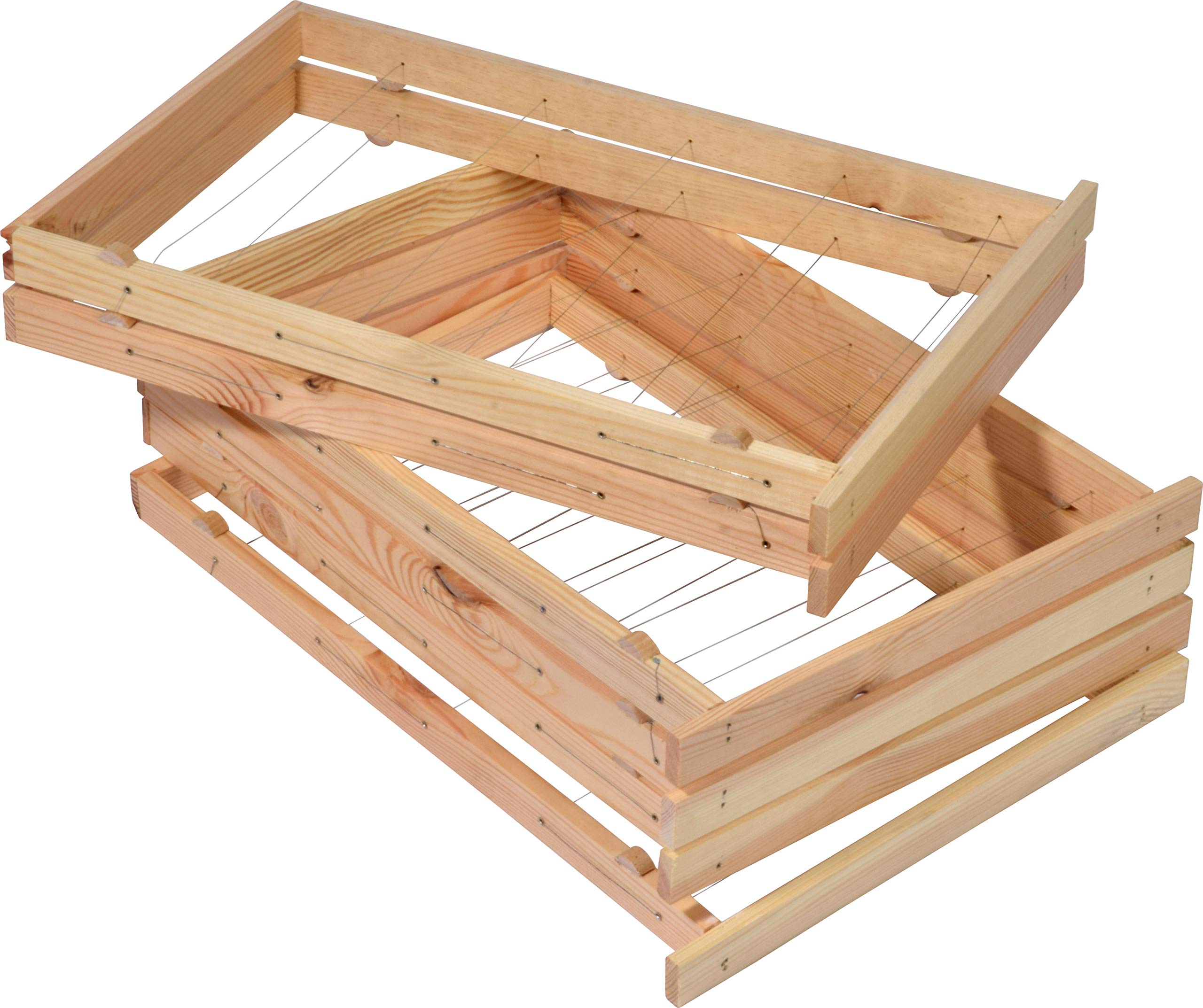 LUXUS-INSEKTENHOTELS Einraumbeute Massivholz Hobby-Imkerei - Honig-Bienen halten - Wesensgemäße Bienenhaltung für die eigene Honigernte - Imkerzubehör - 87 x 55 x 99 cm - Braun