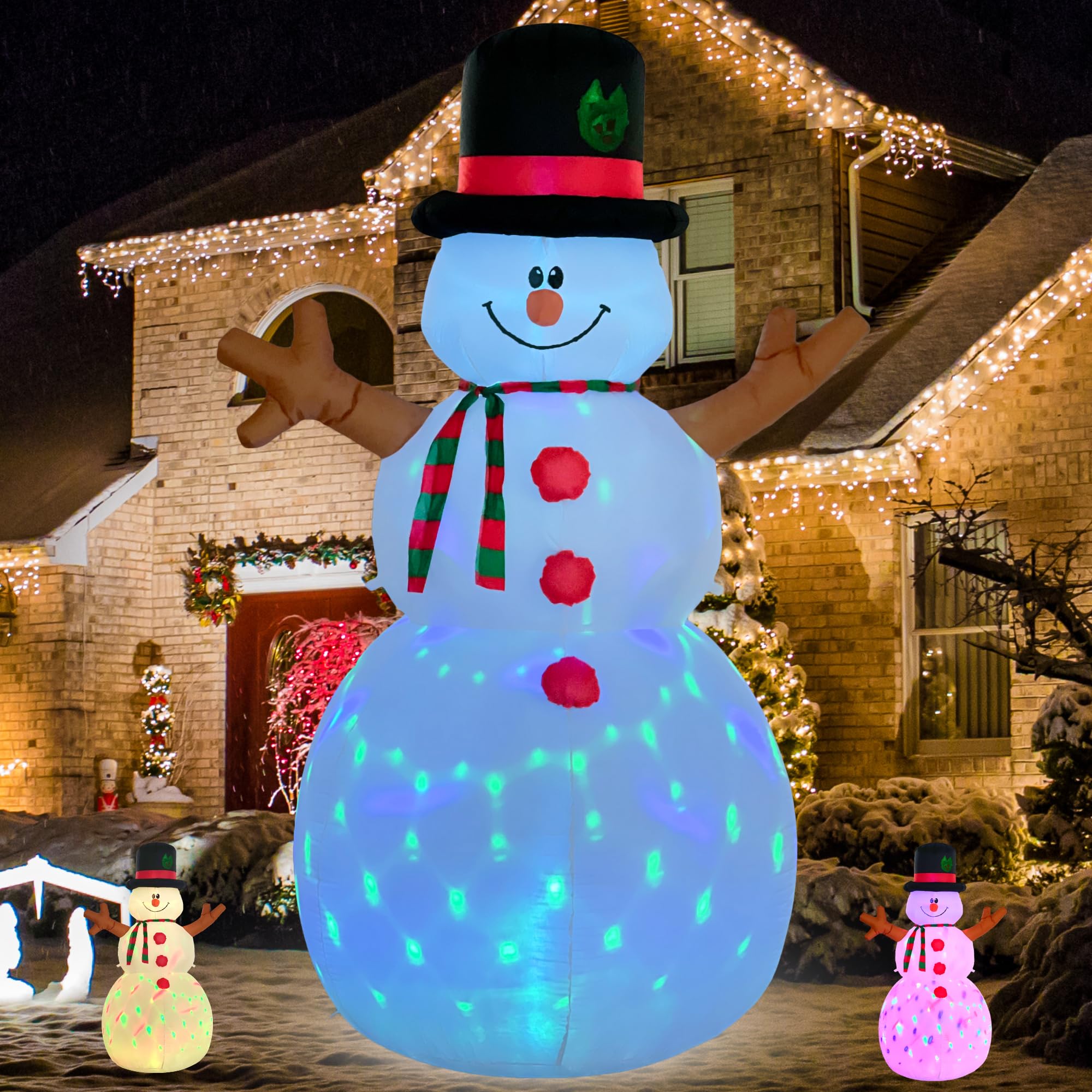 Amazon.co.jp: Macuvan スノーマン インフレータブル クリスマスヤード