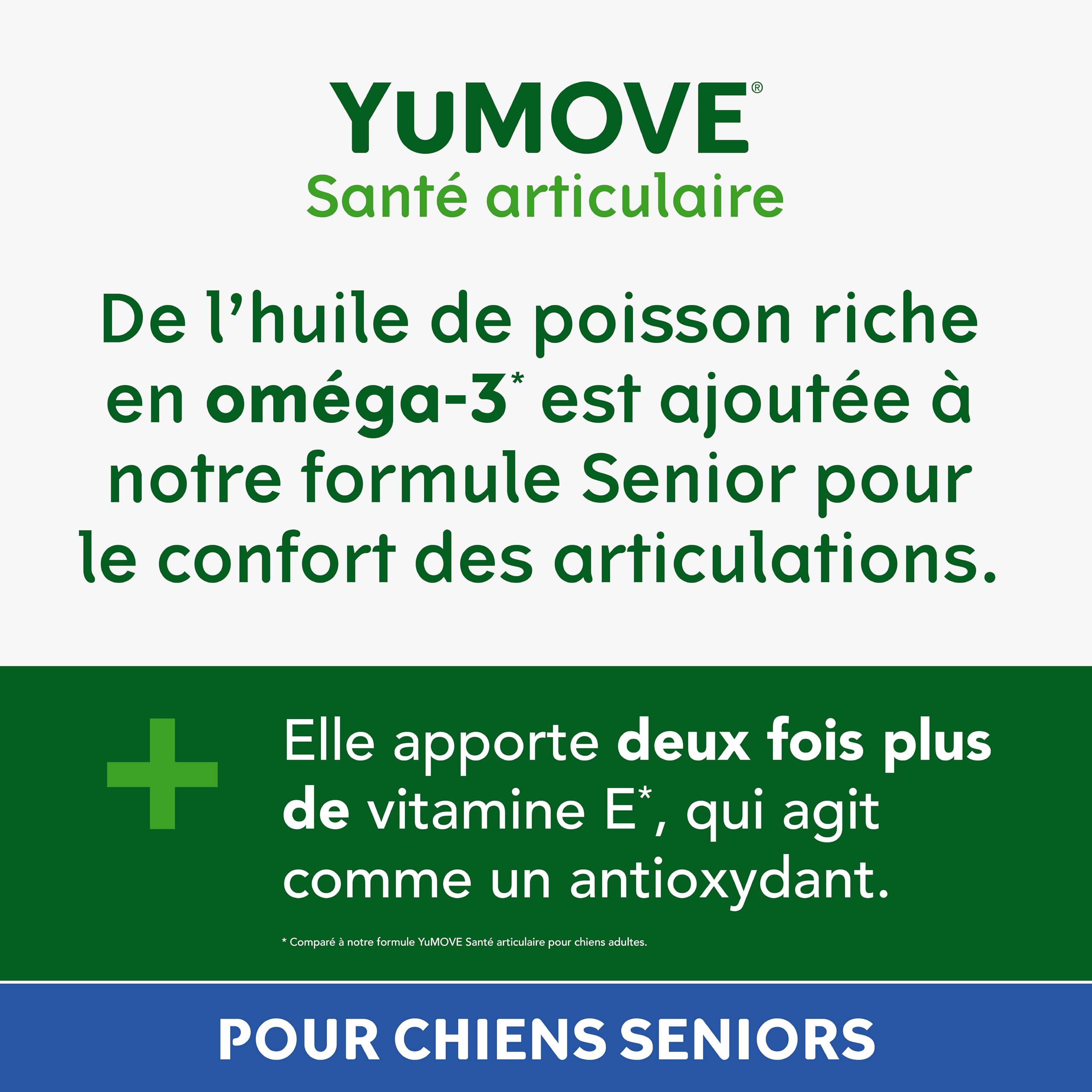 YuMOVE Arthrose Chien Senior 8+ Ans - 120 Comprimés - 170mg par Comprimé Brevet en Instance ActivEase Moule Verte - Glucosamine Chondroïtine et Acide Hyaluronique pour Mobilité Complément Articulation