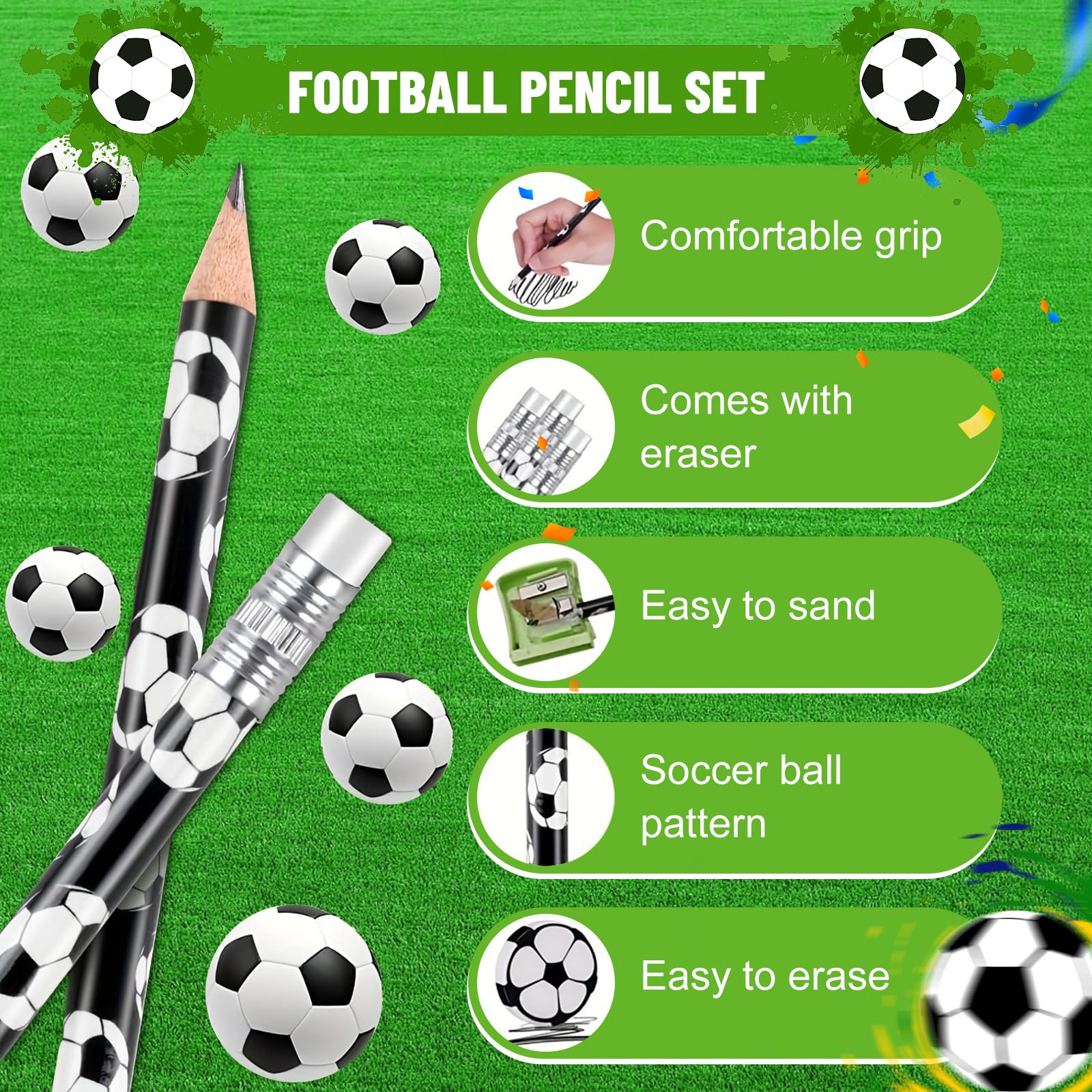 16 Stück Fussball Mitgebsel | Fingerfußball Spielzeug | Kindergeburtstag