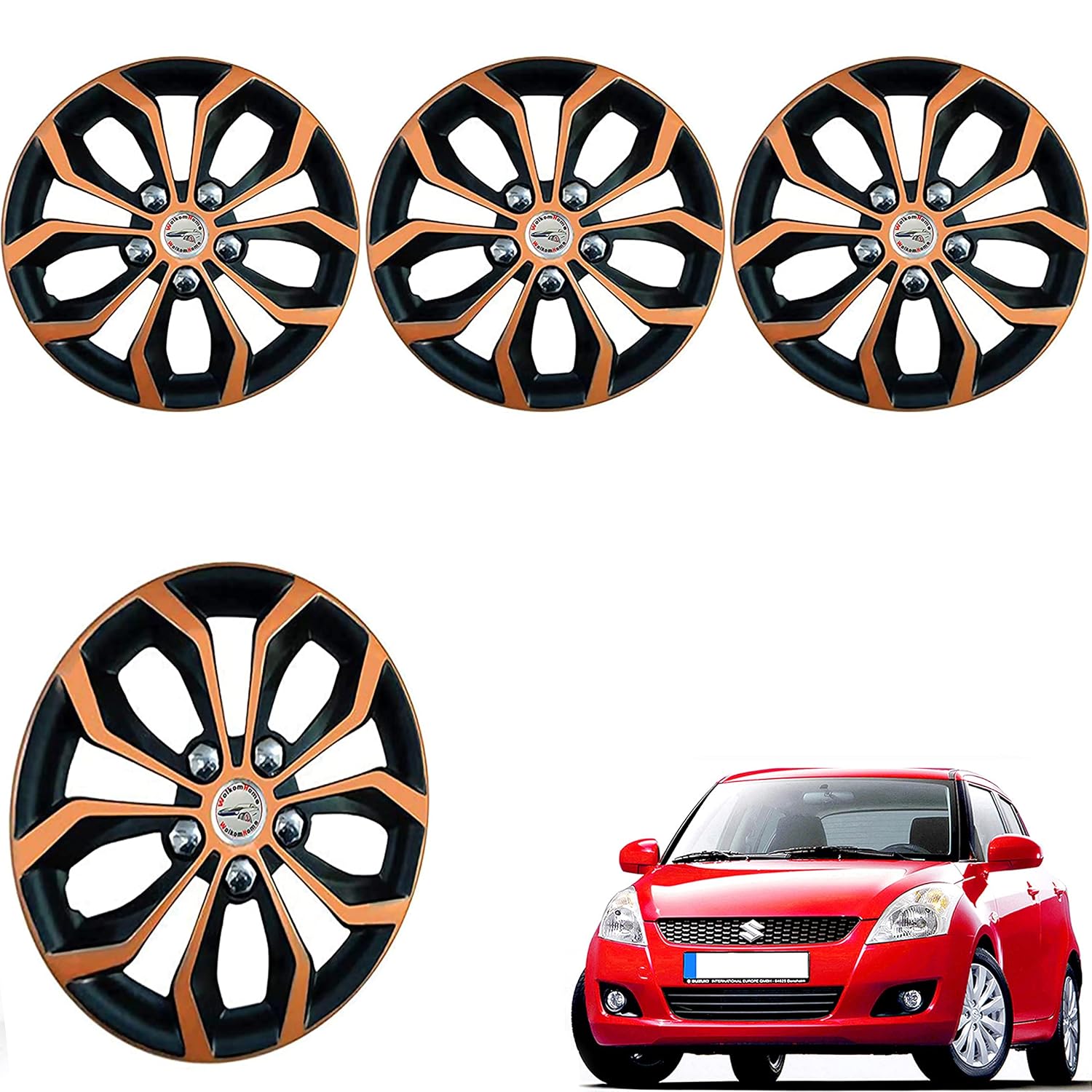 WolkomHome car Wheel Cap, Hub Cap Wheelcover 14 Inch Wheel Cover for