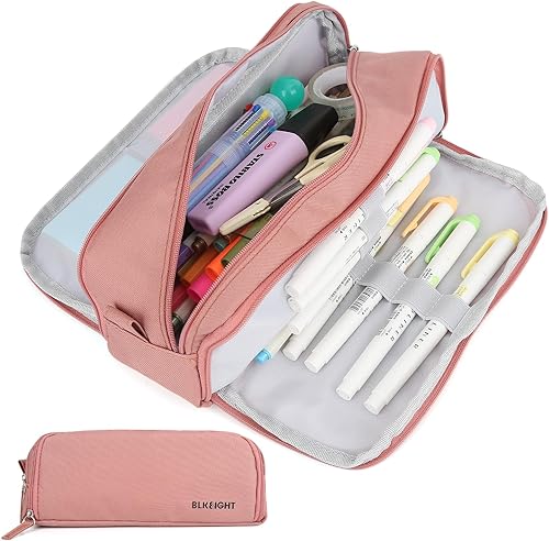 GERMUN Estuche para lápices de gran capacidad, bolsa de lápices de oficina para escuela, universidad, oficina, bolsa de lápices, bolsa