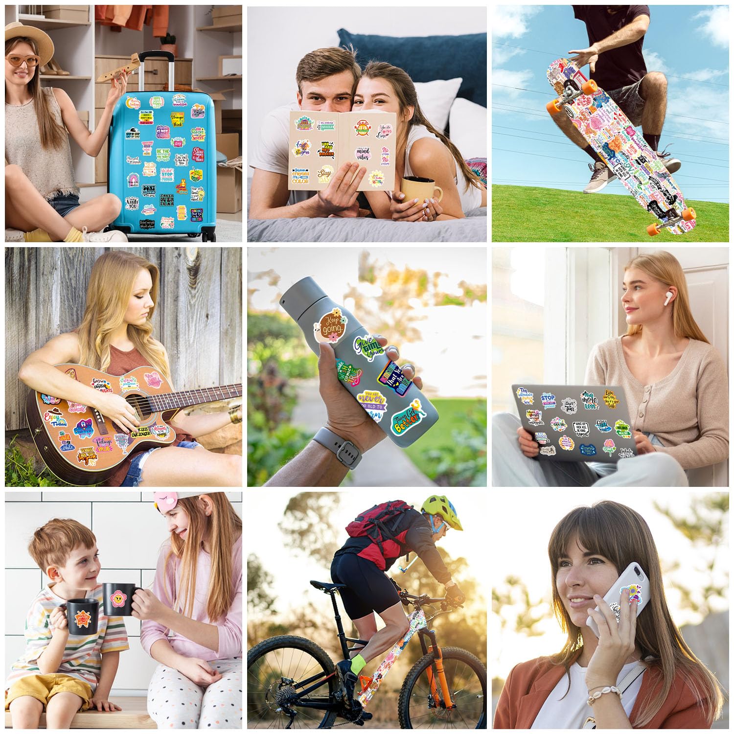 100 Autocollants Néon Graffiti - Stickers Vinyle Imperméables Pour Skate, Laptop, Valise, Déco Fun