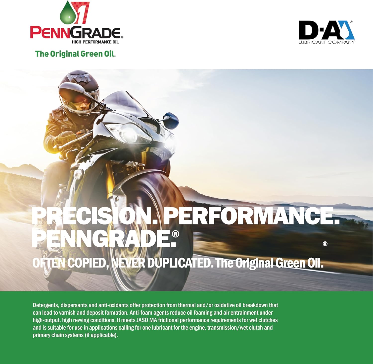 PENN GRADE 1 71576, V2 4-Stroke Motorcycle Oil SAE 20W-50, 12 Quart