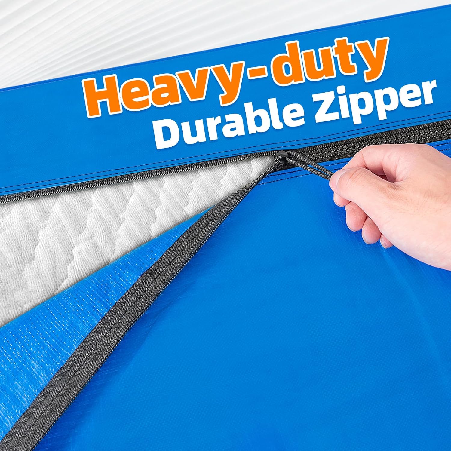 Mattress Bags for Moving and Storage, Twin Mattress Cover Heavy Duty Single Mattress Bag Reusable Mattress Storage Bags With Durable Handles and Zipper Closure -Moving Supplies Moving Bags - Twin Size - Image 2