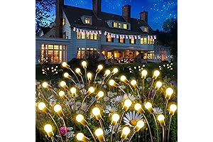 SANJICHA 6-Pack Solar Garden Lights for Outdoor