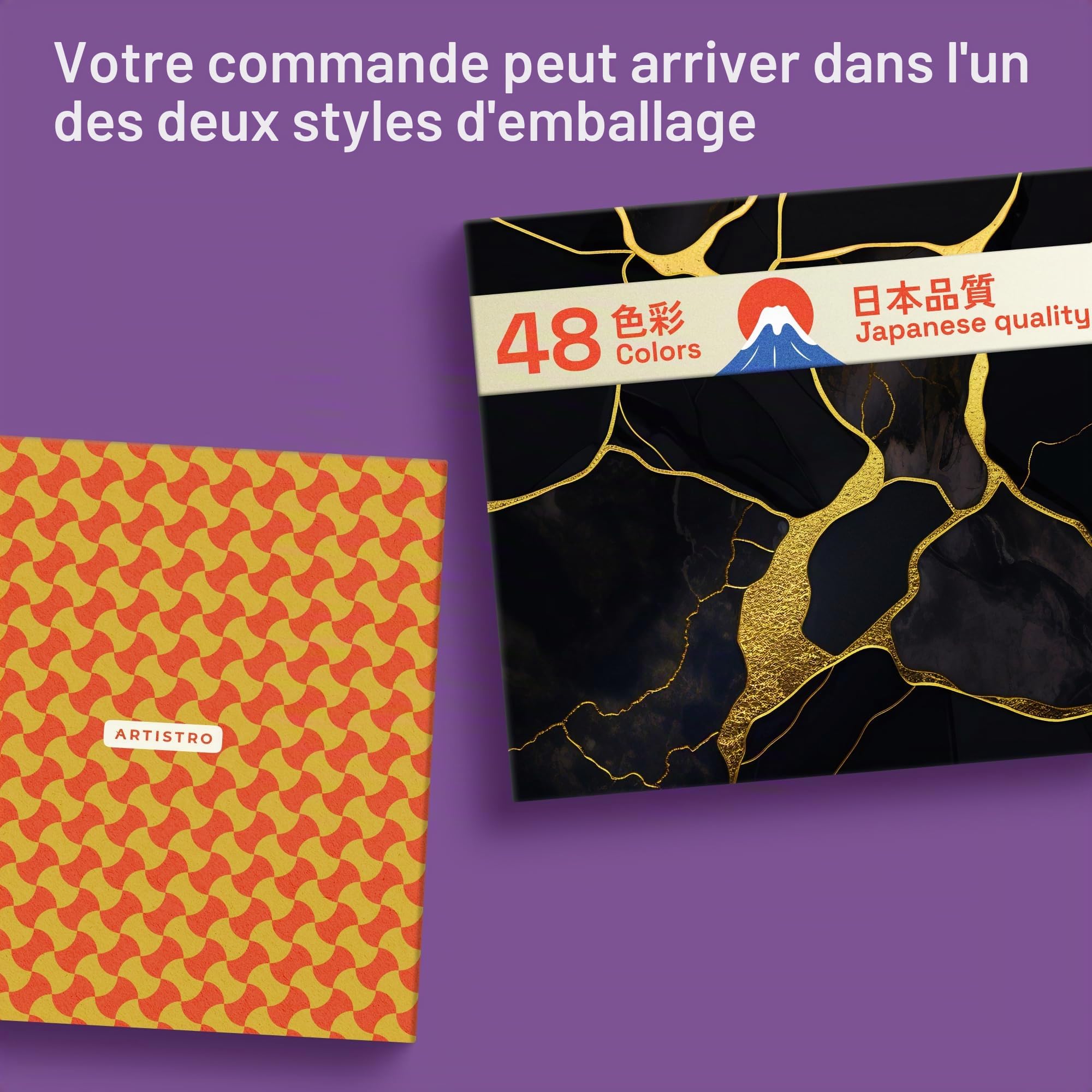 Artistro Aquarelle - 48 couleurs riches en pigments, godets XL, ASTM-I, haute résistance à la lumière et forte intensité colorante - pour adultes et enfants