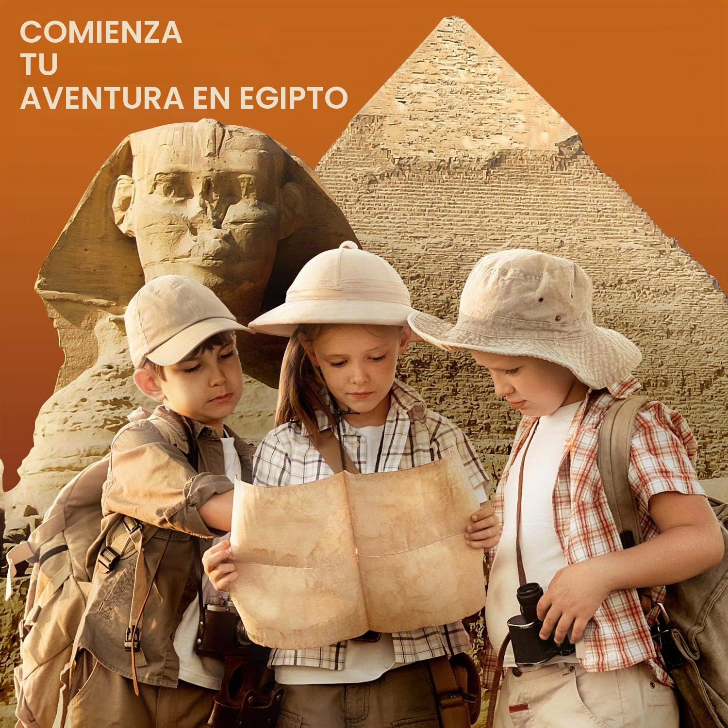 Egypte Kit de excavación para niños - Kit de experimentación de Gran pirámide Juego Dig Kit Juguete para niños a Partir de 4, 5, 6, 7, 8, 9, 10 años