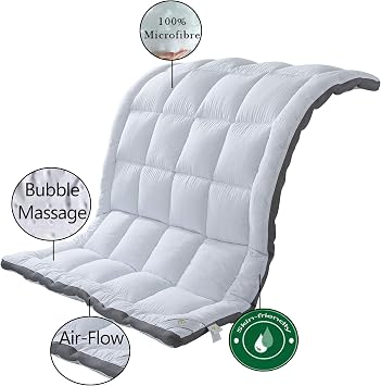 Mattress Topper Queen & Mattress Pad Protector - Quality Plush Luxury Down Alternative Pillow Top - 2inch Extra Thick Mattress Cover(60x80)
