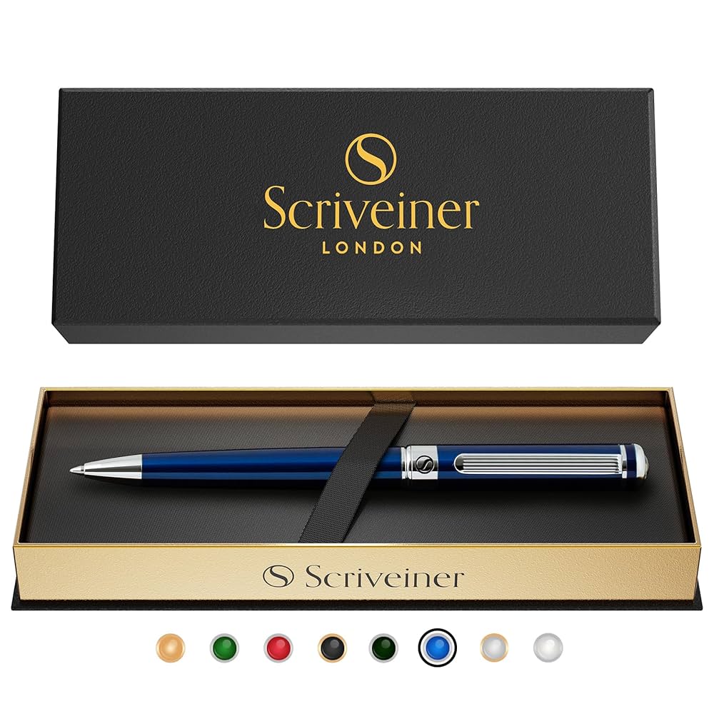 高級筆記具まとめ売り Amazon | Scriveiner ボールペン 最高級 クローム仕上げ