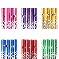 Vista 8 de EXCEART Tubos de campana de viento de metal, 24 piezas, suministros de campanilla de viento DIY