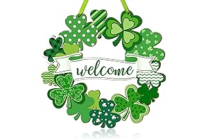 Premium St. Patrick's Day Shamrock Door Wreath