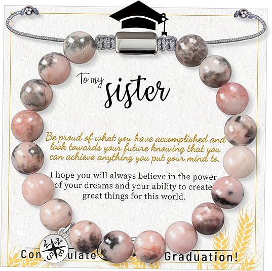 Stocking Stuffers for Teens, Christmas Gifts for Mom from Daughter Beaded Bracelets for Women Teen Girl Gifts Adjustable Charm Link Bead Birthday Graduation Gift for Her Girlfriend Sister