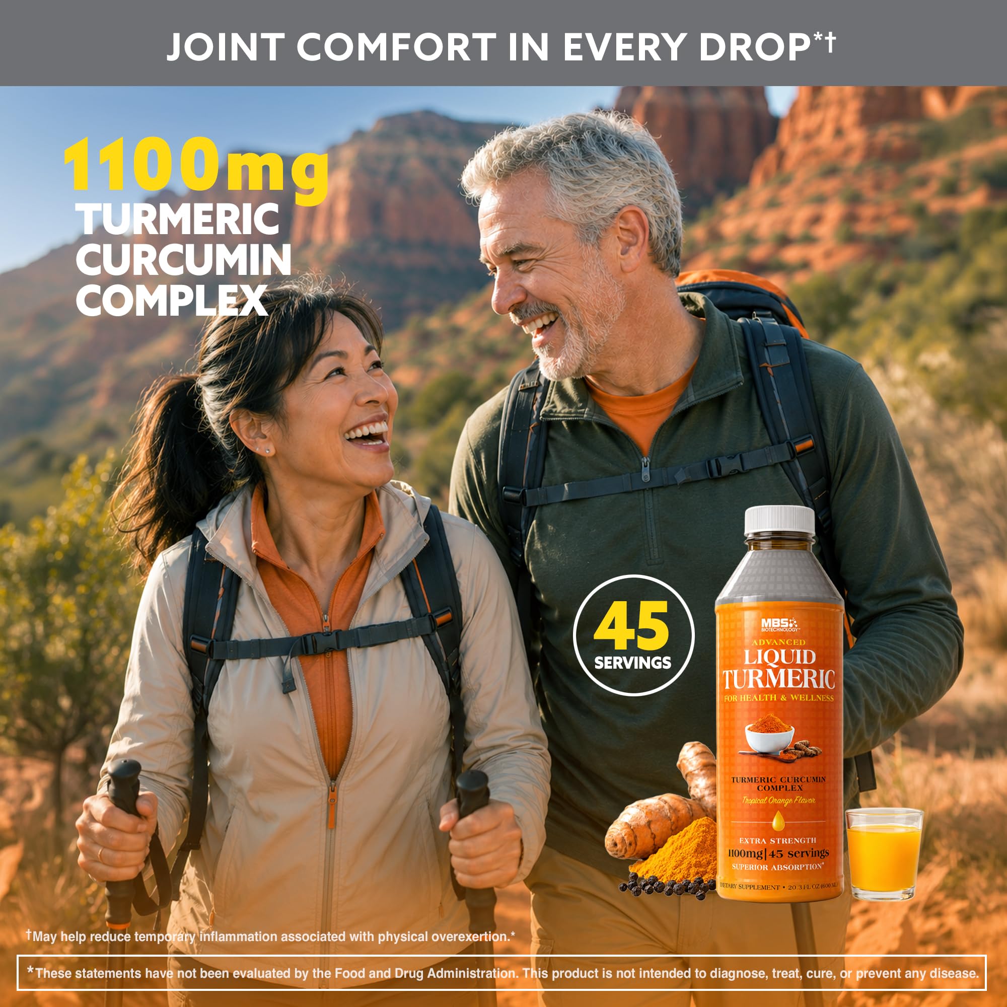 Advanced Liquid Turmeric – High Absorption Curcumin with Black Pepper & Vitamin D3 for Maximum Bioavailability – Joint, Inflammation & Immune Support – 20.3 fl oz — Amazon image 6