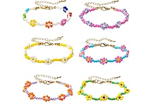 Dainty Daisy Flower Bracelets Set for VSCO Girls