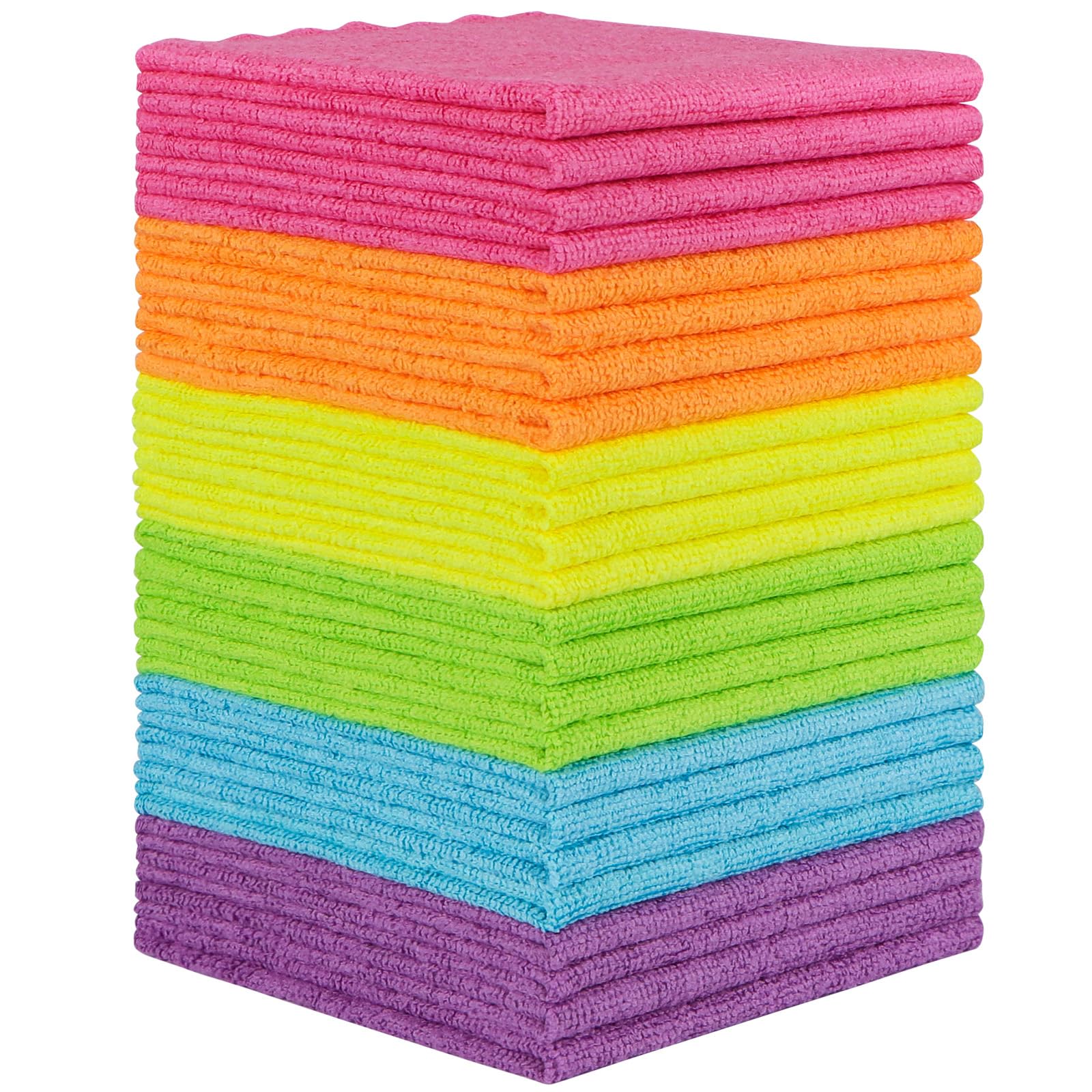 Orighty Microfiber Cleaning Cloth, 24 Pack, 12x11 Inch