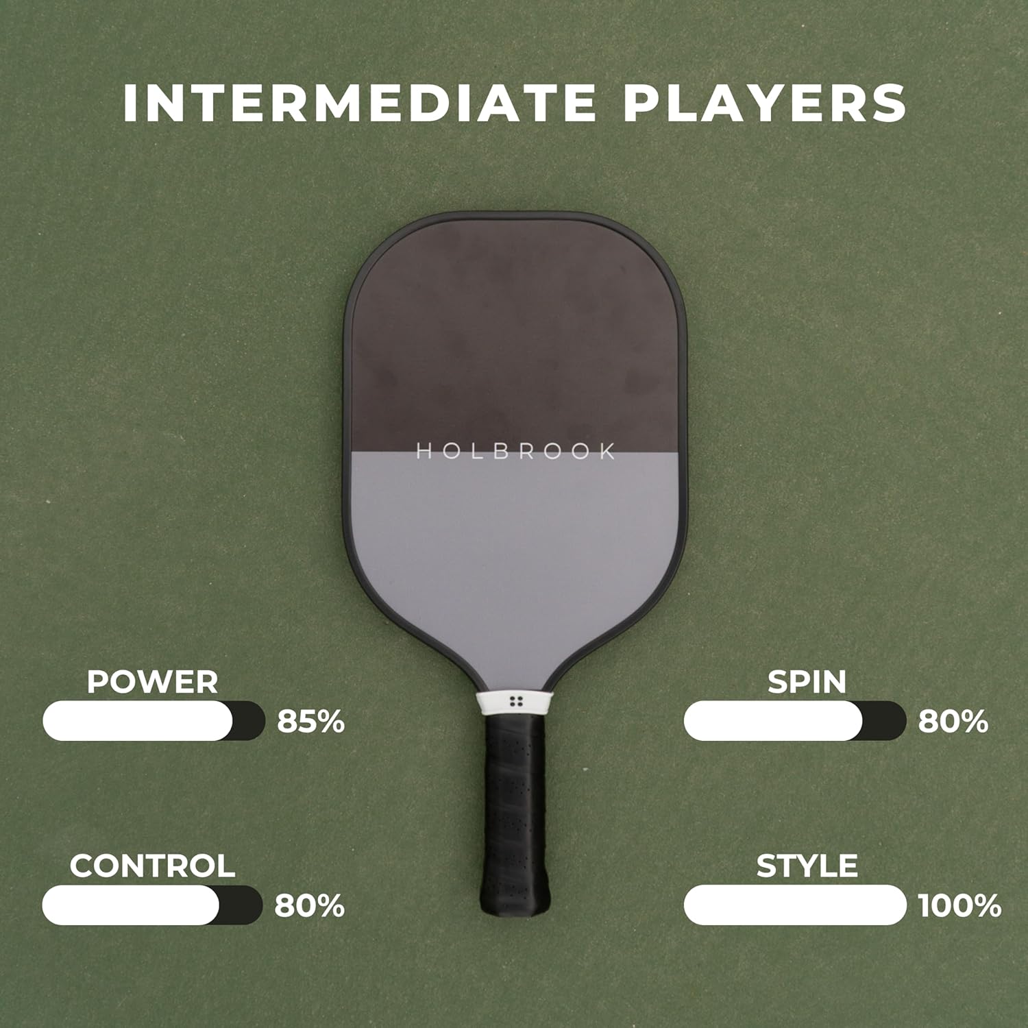 Holbrook Pickleball Paddle - Sport Series, USAPA Approved Pickleball Racket with Durable Fiberglass Surface, Skill Levels | Cute Pickleball Paddles | Pickleball Accessories Women