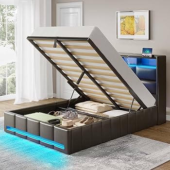 マットレス ralara Amazon.com: Rolanstar Bed Frame Twin Size with Lift Up