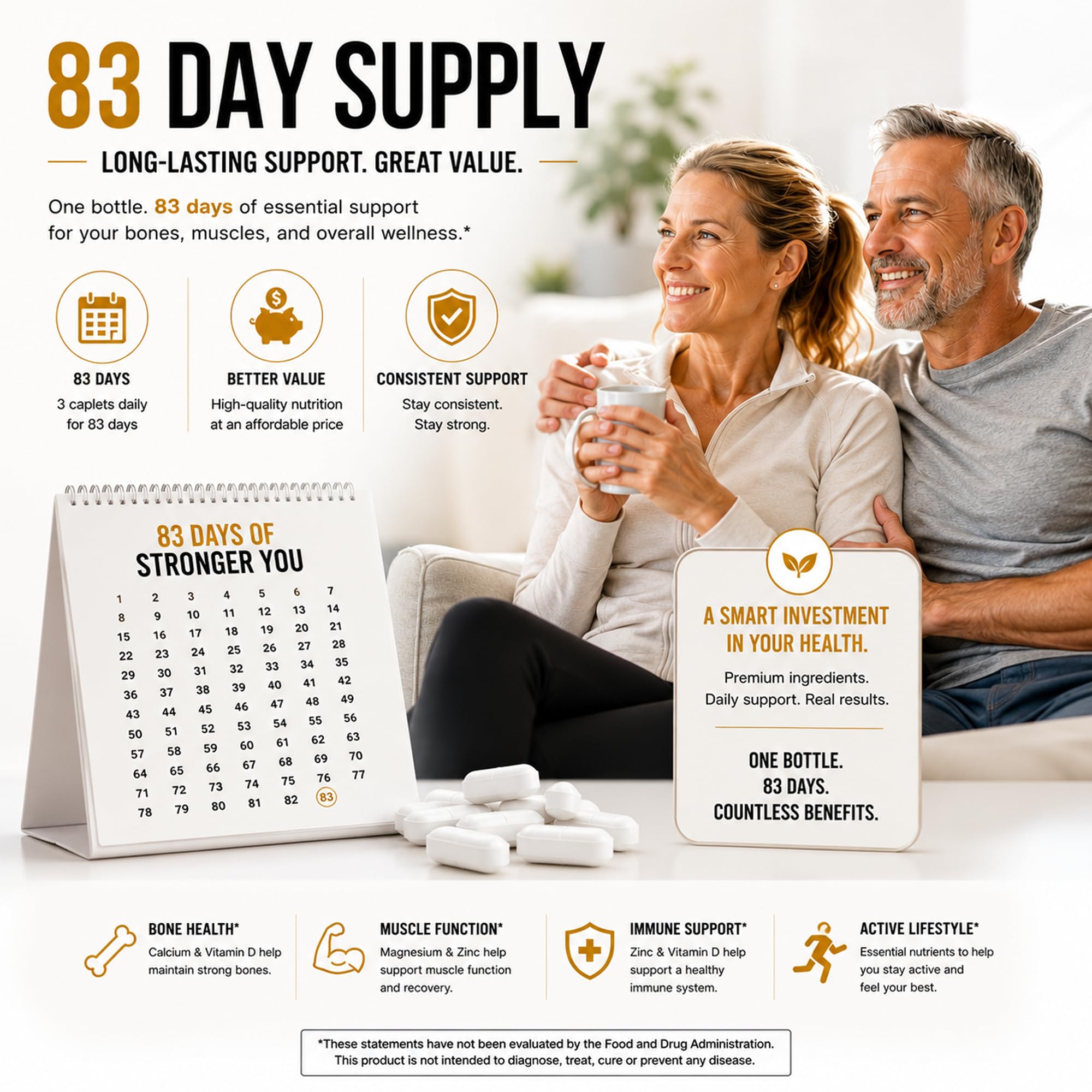 LUAL Calcium Magnesium Zinc with Vitamin D3, 250 Coated Caplets, for Adults — Amazon image 10