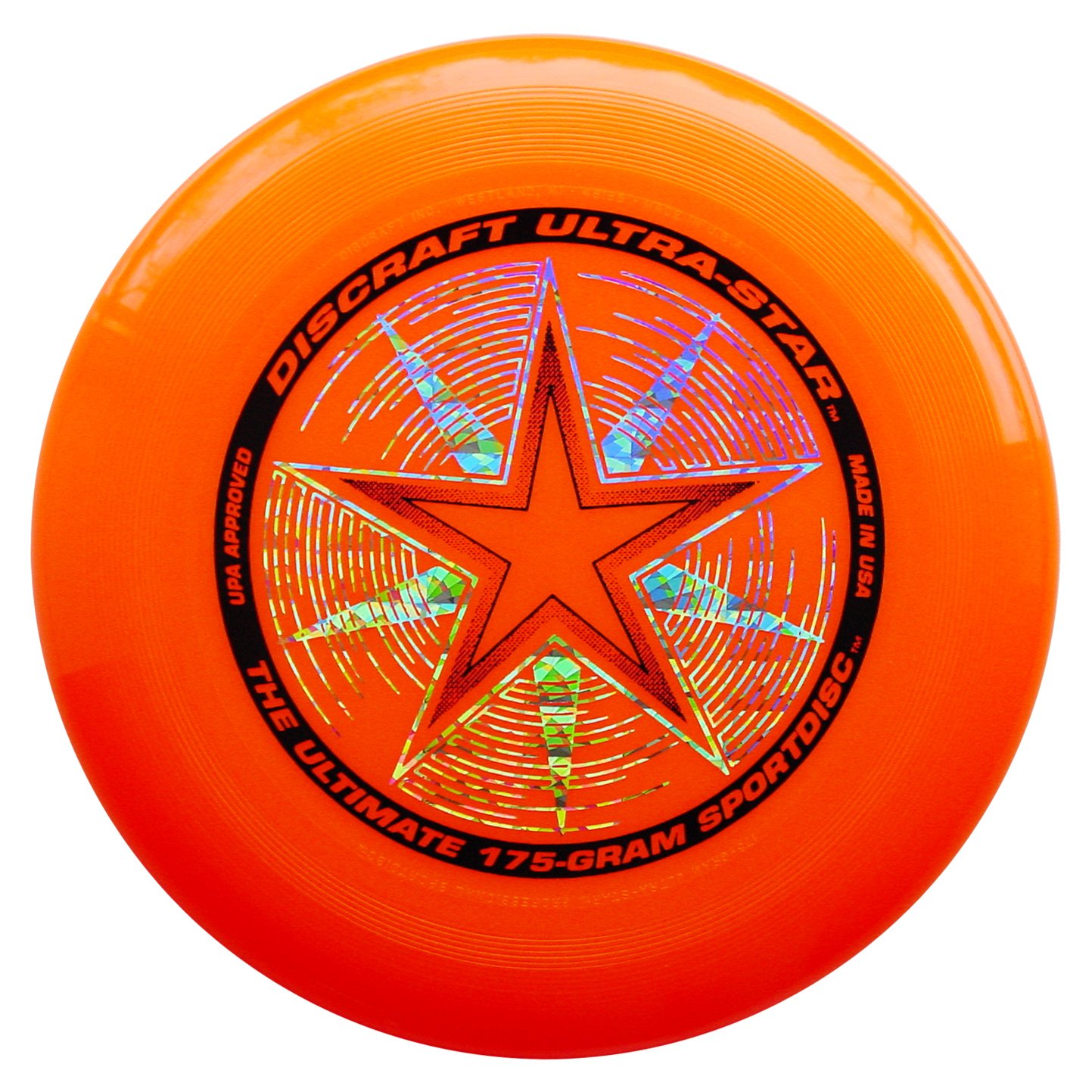 Discraft 175 gram Ultra Star Sport Disc, Bright Orange