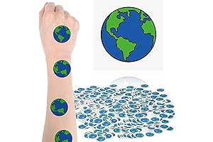 Earth Day Temporary Tattoos - 600 Pieces of Nature-Themed Designs for Earth...