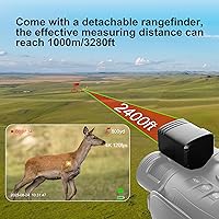 Vista 4 de oneleaf.ai Encuentra NV200 LRF 1.969 in 4K Digital Day/Night Vision Binoculares con telémetro láser