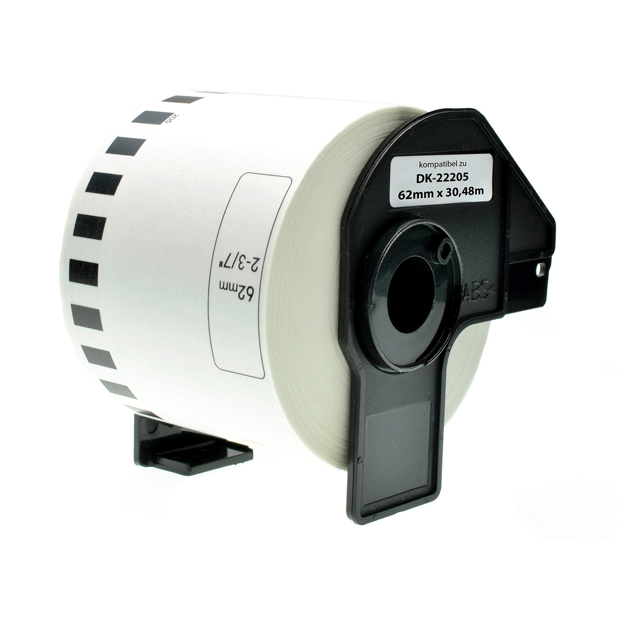 Logic-Seek 3 Endlos-Etiketten kompatibel für Brother DK-22205 QL-720 500 560 1060 1050 550 580 650 700 710 (Packung mit 2)