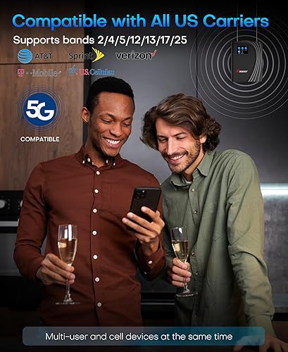 Miniatura 5 de Hiboost Amplificador de señal de teléfono celular para el hogar y la oficina  Amplificadores de señal 4G 5G LTE para Verizon, AT&T, T-Mobile, U.S.