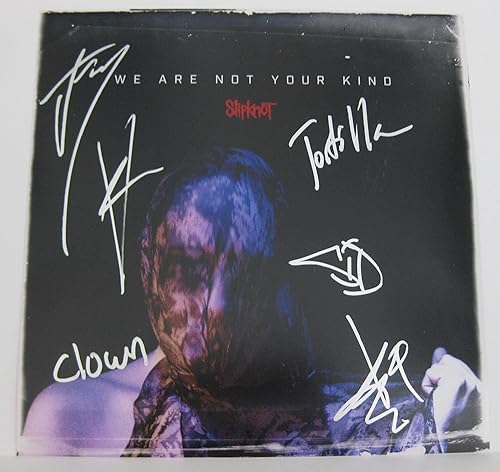 Slipknot metal band signed autographed 12X12 album photo,proof, STAR Slipknot metal band signed autographed 12X12 album photo,proof, STAR